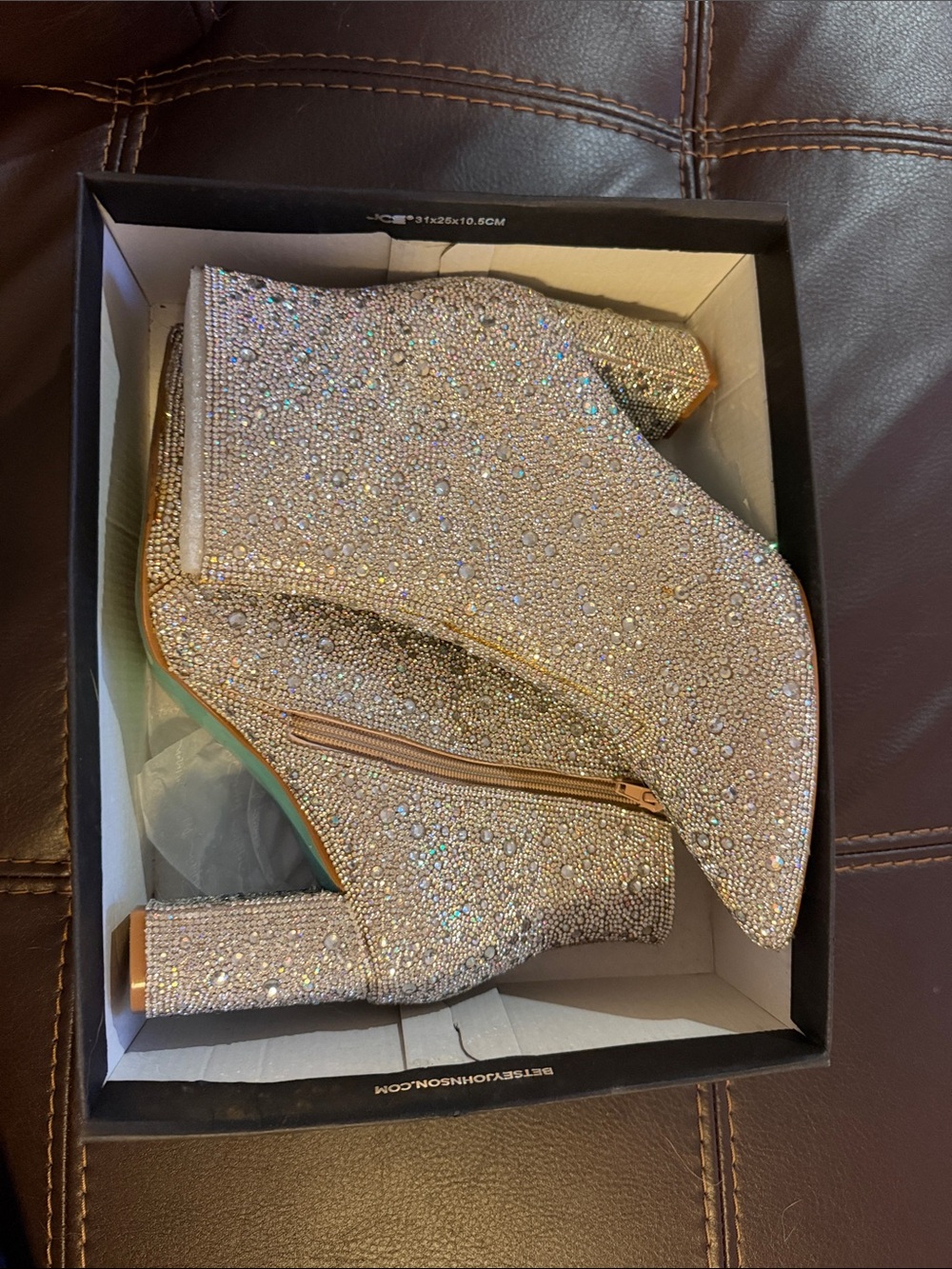 Betsey Johnson Embellished Ankle Booties